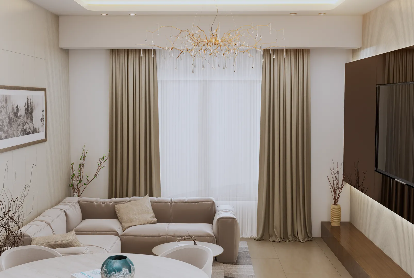 Enaya Residences — интерьер гостиной