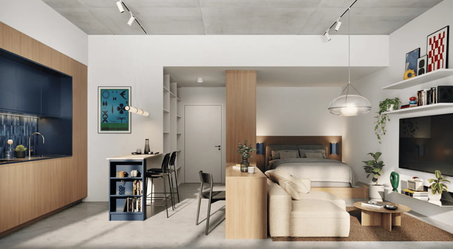 Enta Residences — интерьер студии