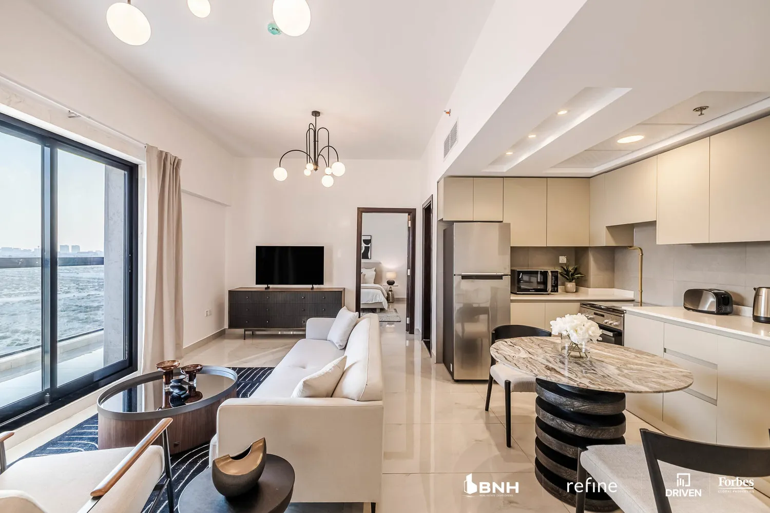 Equiti Apartments — кухня-гостиная