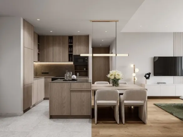 ESSENL1FE Residence — кухня-гостиная