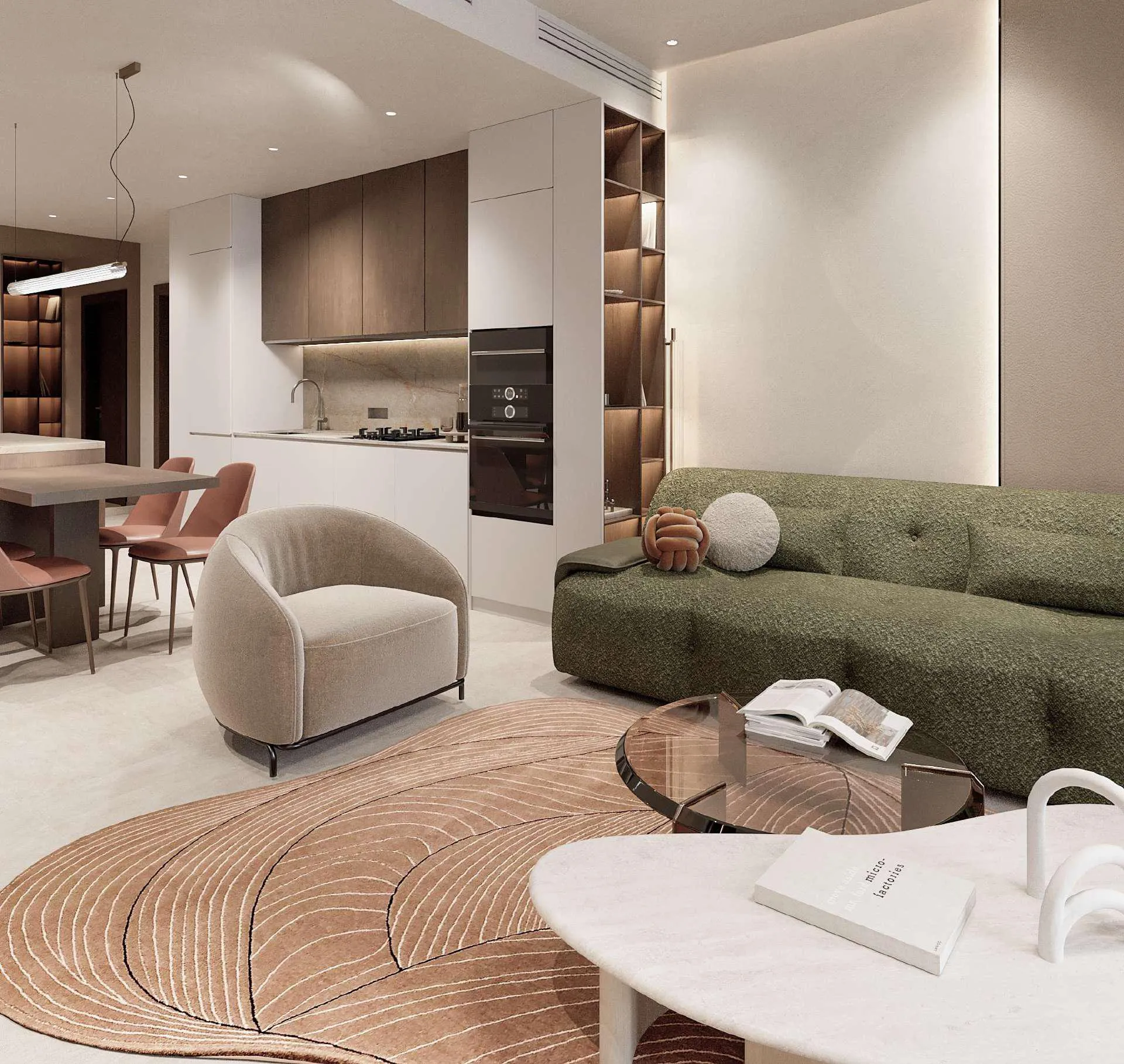 EVERGR1N House — интерьер гостиной