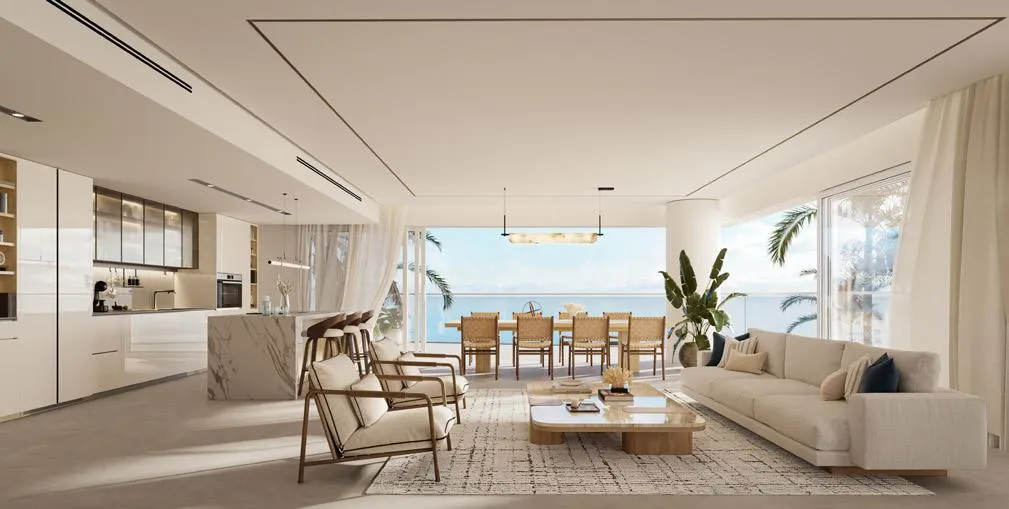 Fahid Beach Residences — интерьер гостиной