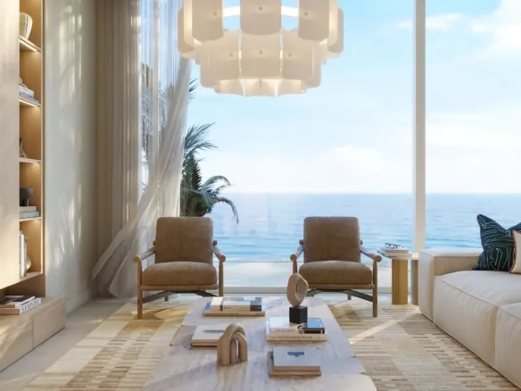 Fahid Beach Terraces — интерьер гостиной