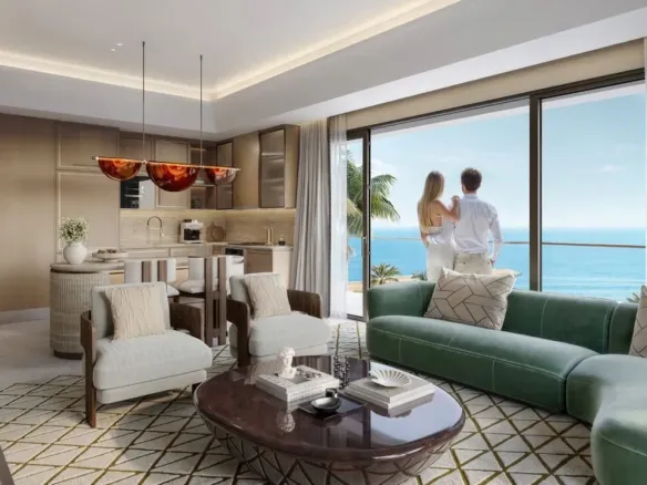 Fairmont Residences Al Marjan Island — интерьер гостиной