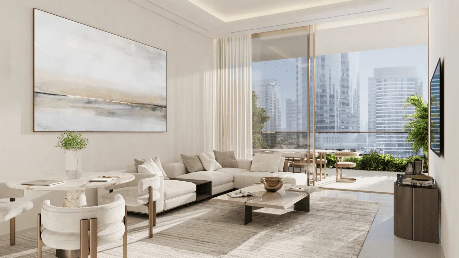 Fairmont Residences Solara Tower — интерьер гостиной