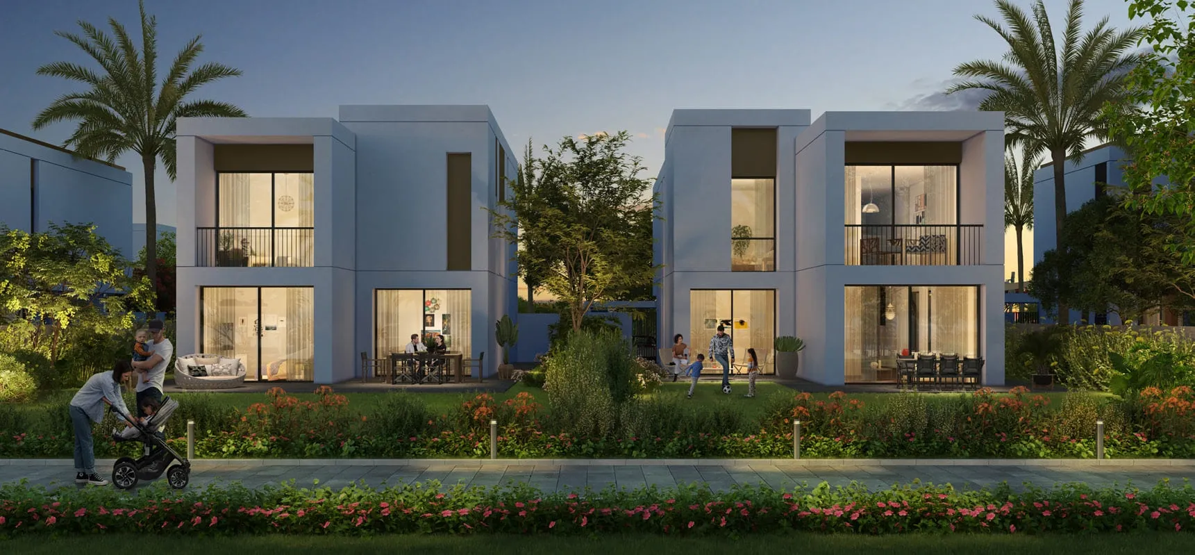 Fairway Villas 2 — фасад таунхаусов