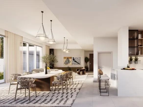 Fairway Villas 3 — кухня-гостиная