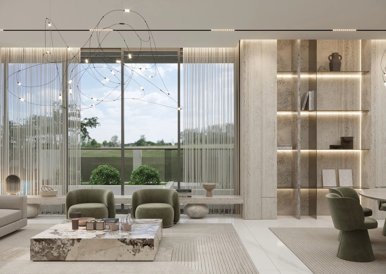 Fairways 156 — интерьер гостиной, фото 7
