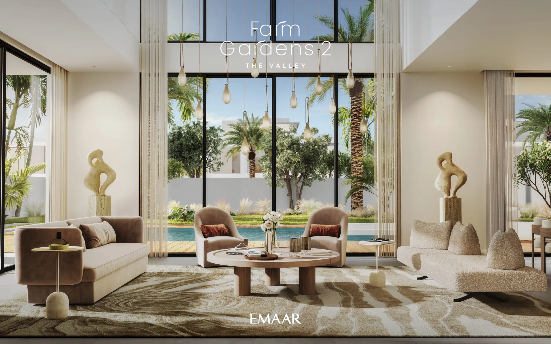 Farm Gardens Villas 2 — интерьер гостиной