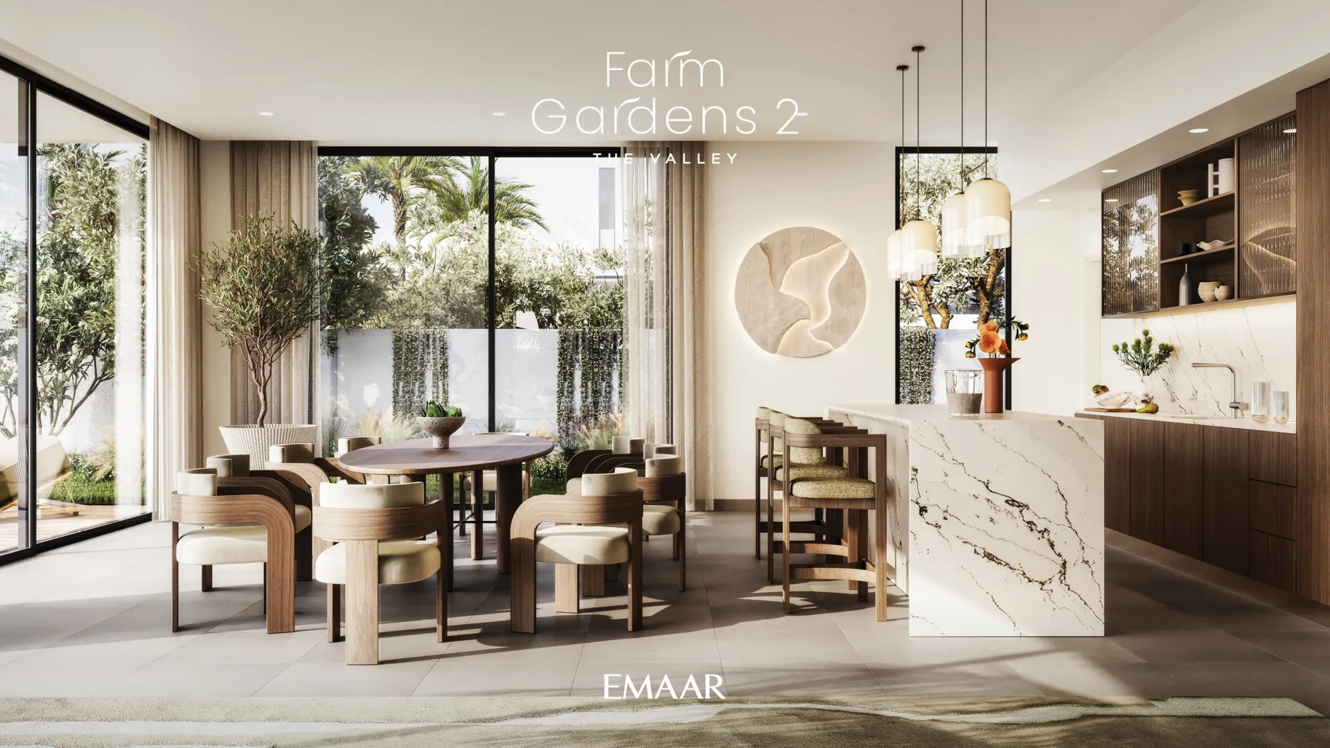 Farm Gardens Villas 2 — кухня-столовая