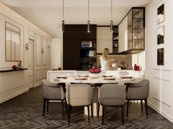 Fauchon Residences — кухня-столовая