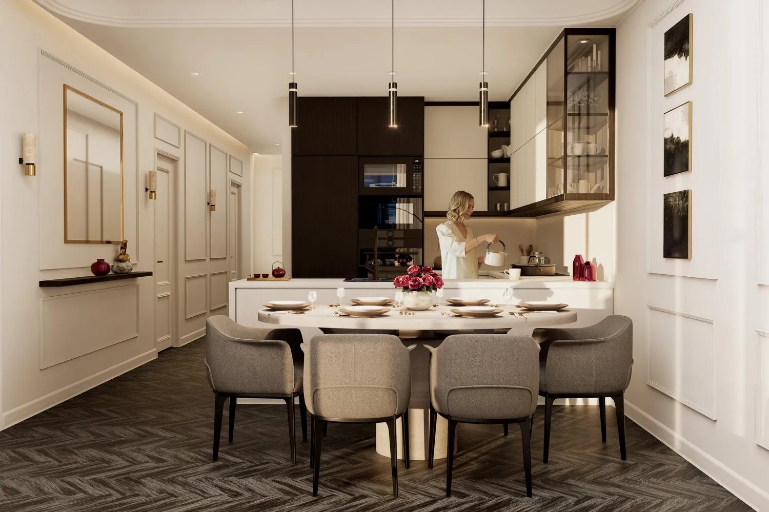 Fauchon Residences — кухня-столовая
