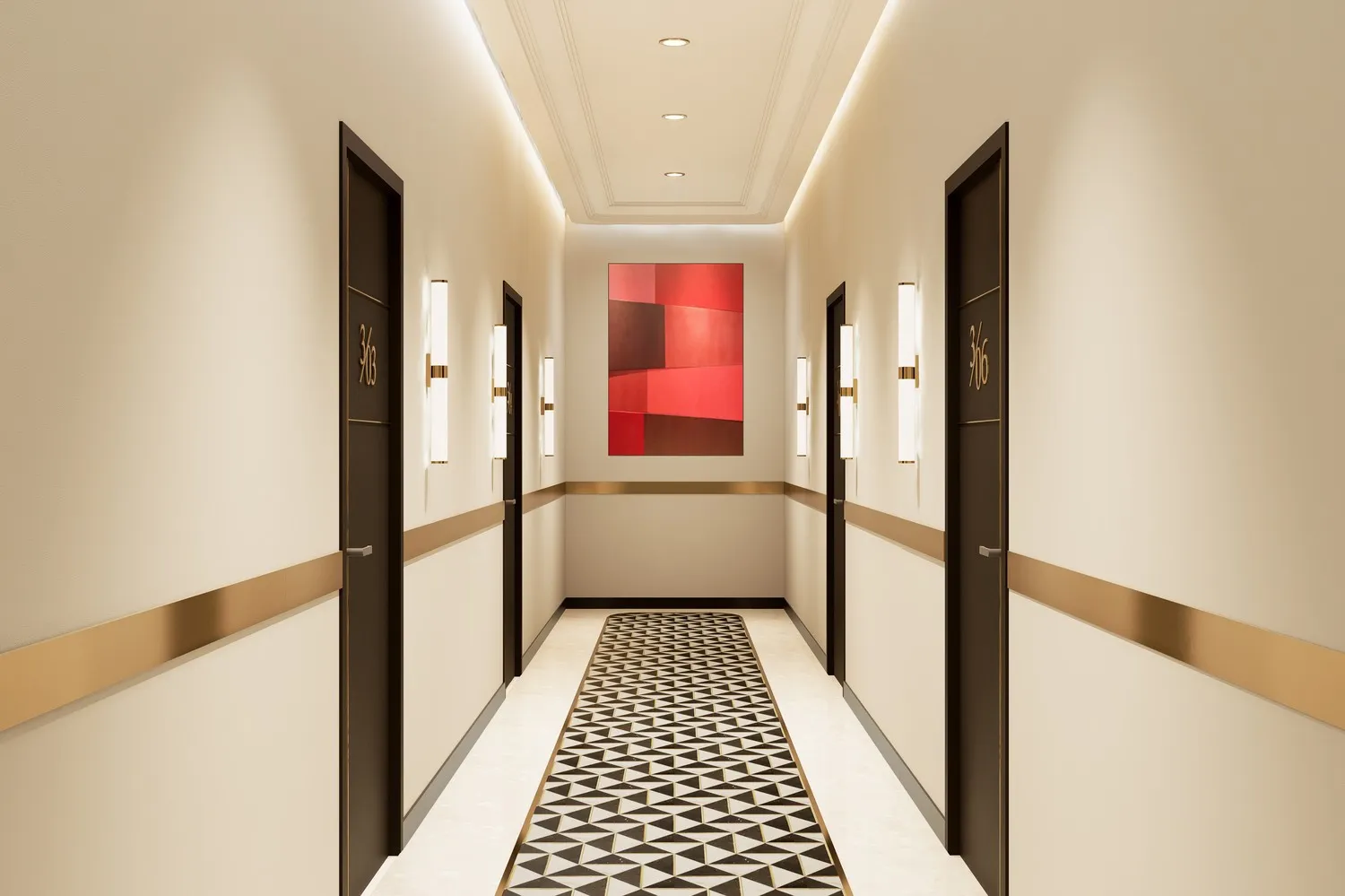 Fauchon Residences — коридор