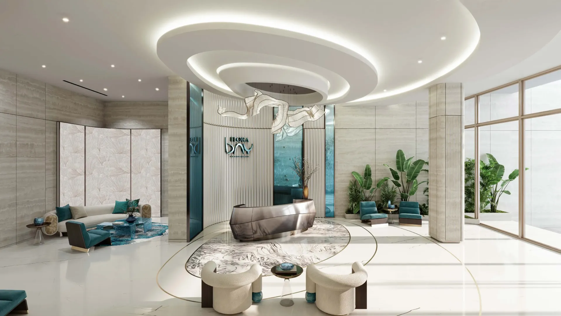 Flora Bay Residences — лобби