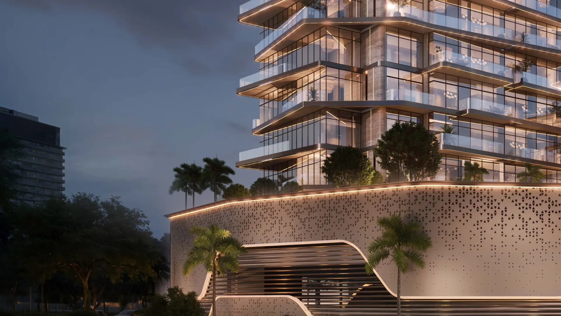 Flora Bay Residences — фасад здания