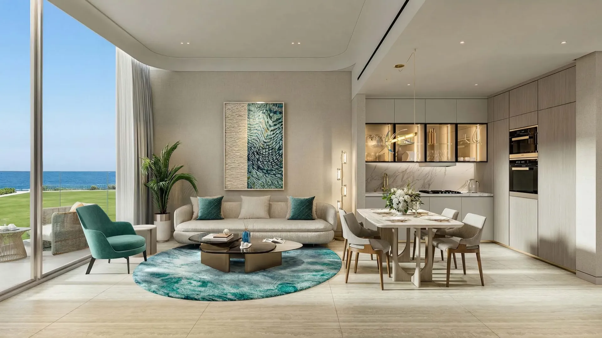 Flora Bay Residences — интерьер гостиной