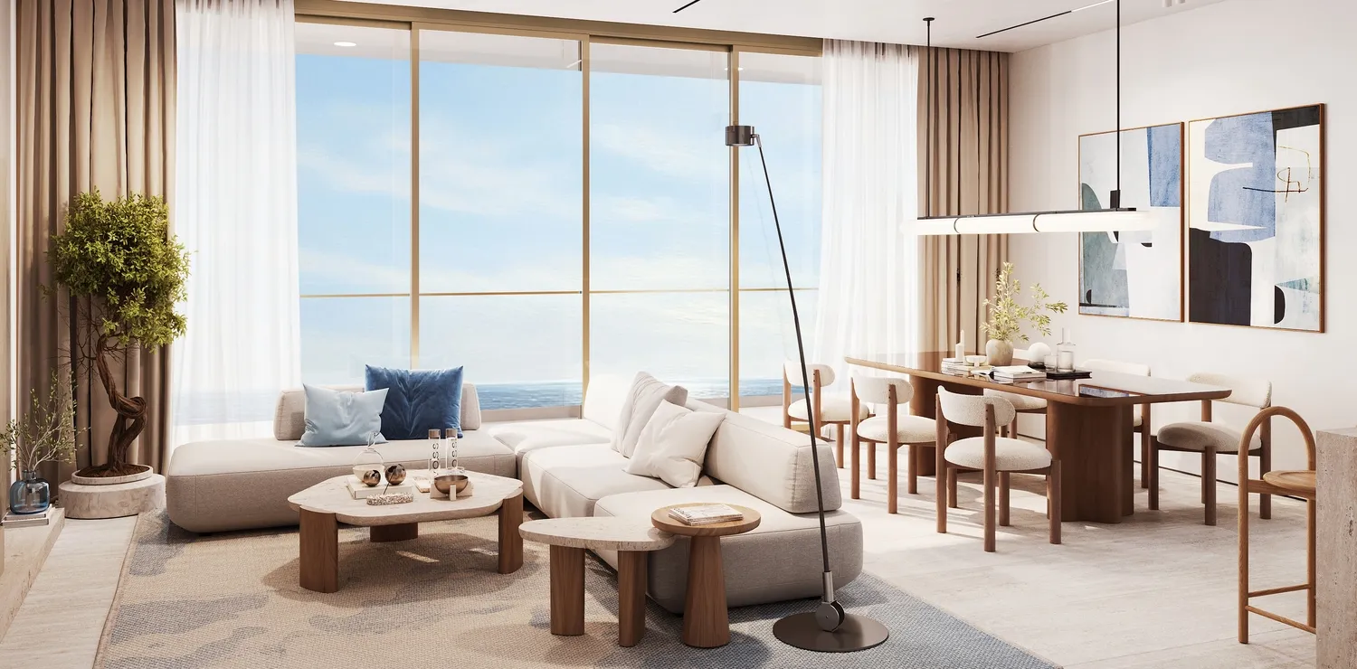 Flora Isle Beachfront Residences — интерьер гостиной, фото 9
