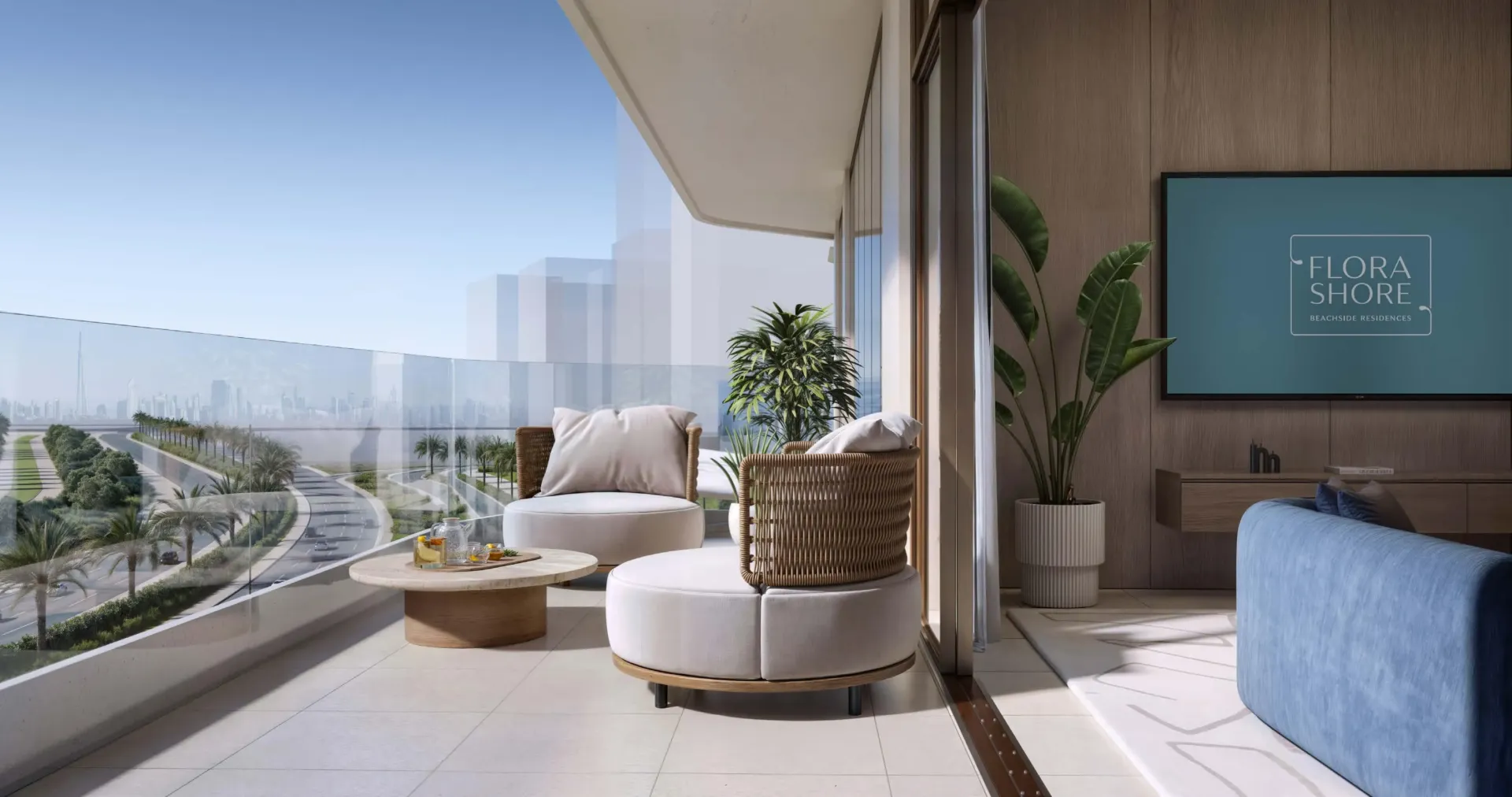 Flora Shore Beachside Residences — терраса