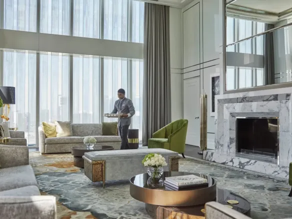 Four Seasons Private Residences Abu Dhabi at At Al Maryah Island — интерьер гостиной