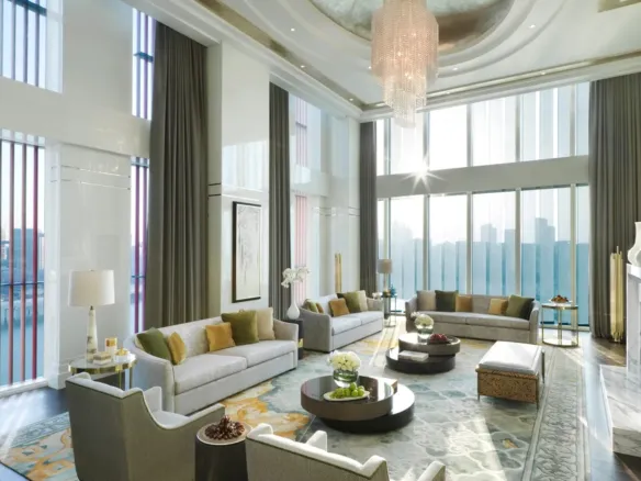 Four Seasons Private Residences Abu Dhabi at At Al Maryah Island — интерьер гостиной, фото 8