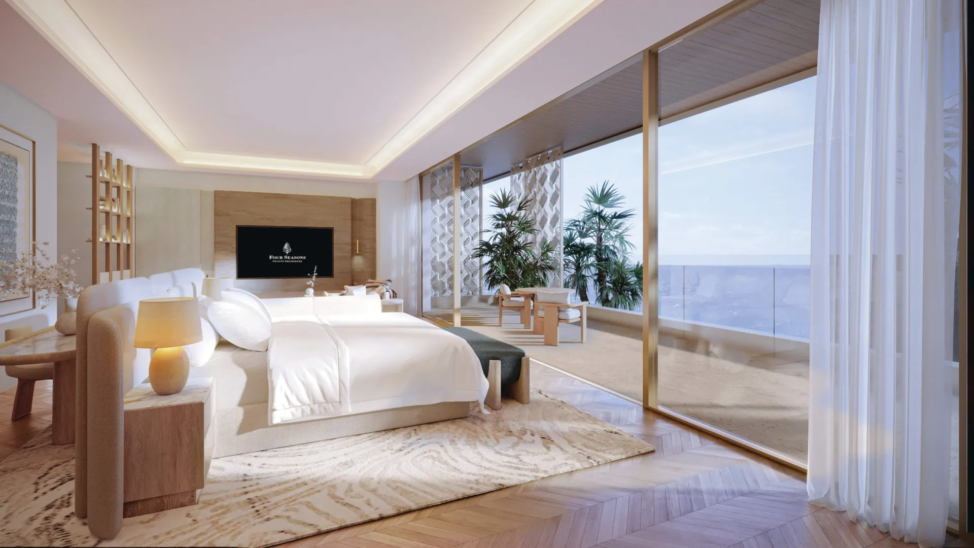 Four Seasons Private Residences Abu Dhabi at Saadiyat Beach — спальня