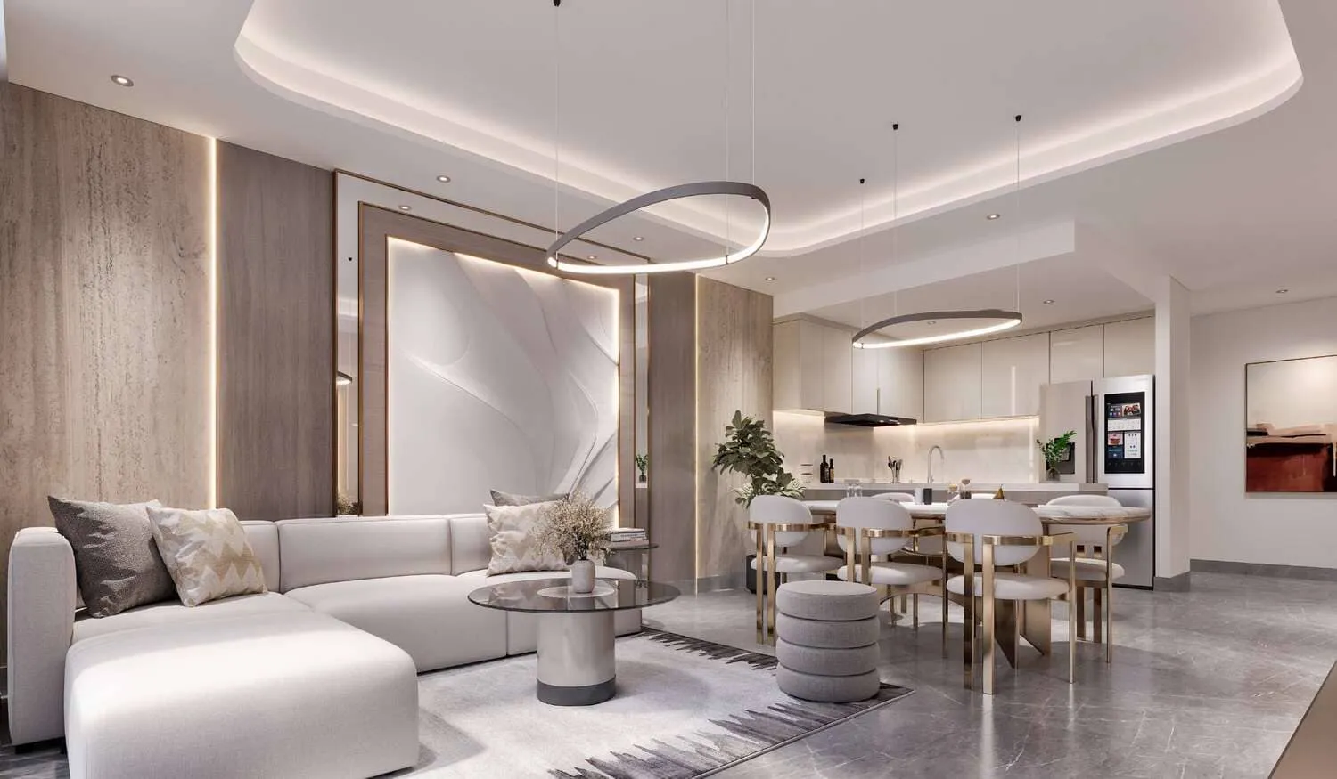 Future Residence — интерьер гостиной, фото 8