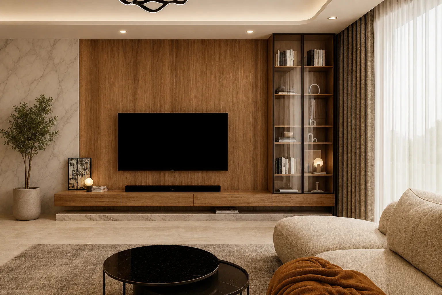 Galleria Residences — интерьер гостиной