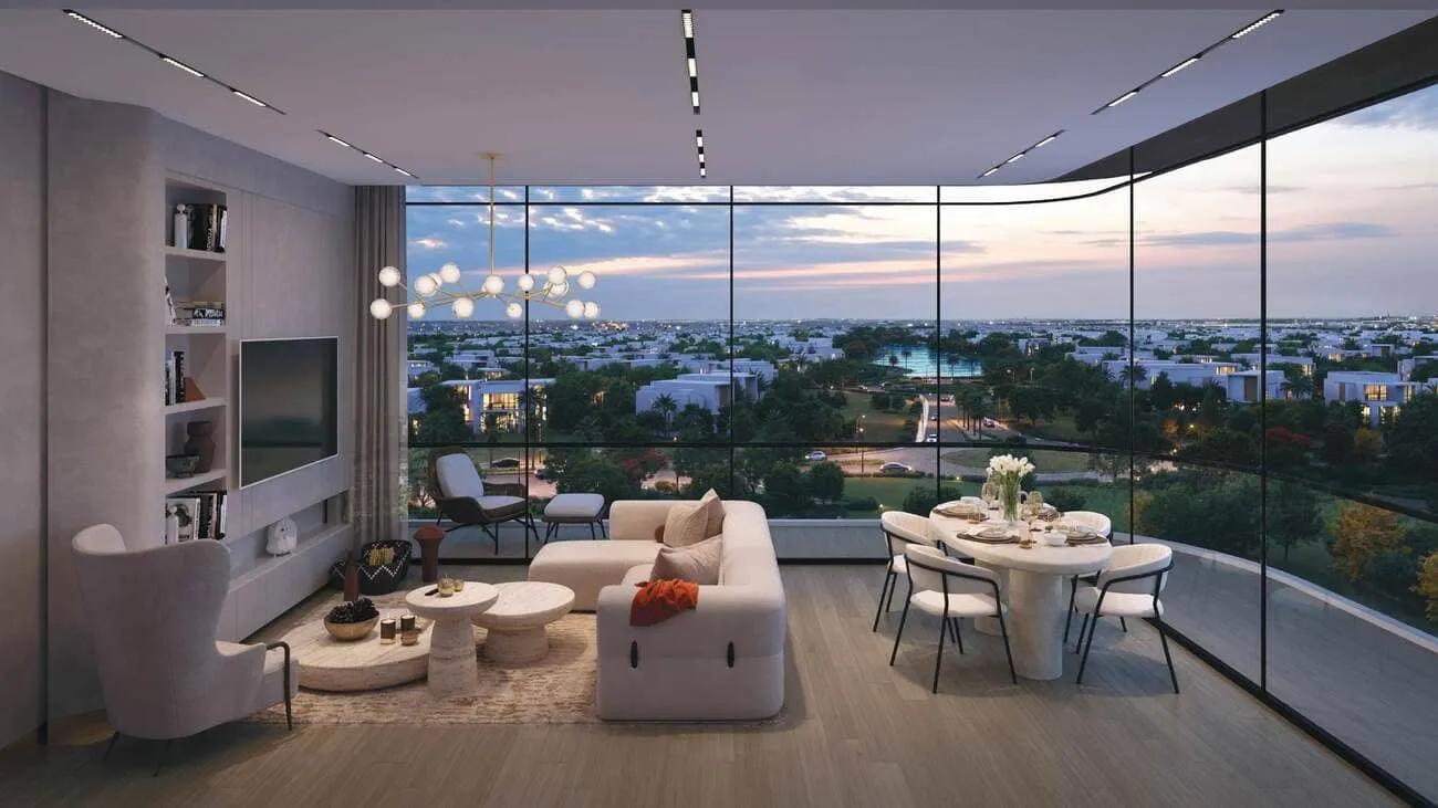 Gate Eleven by Amwaj Development — интерьер гостиной