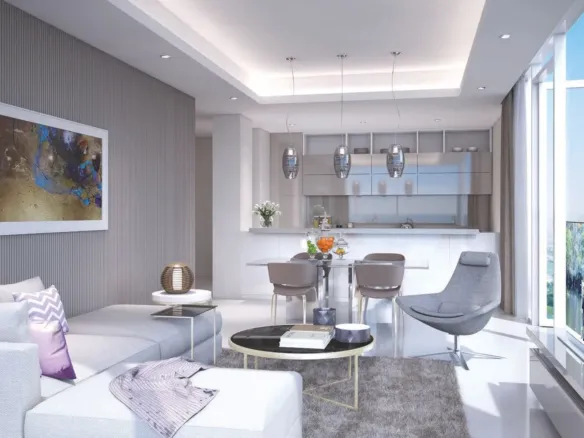 Gateway II Residences — интерьер гостиной, фото 9