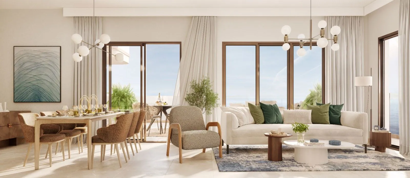 GEM Residences — интерьер гостиной