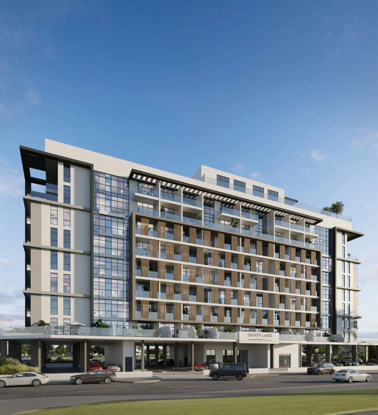 Ghaff Land Residence — фасад здания