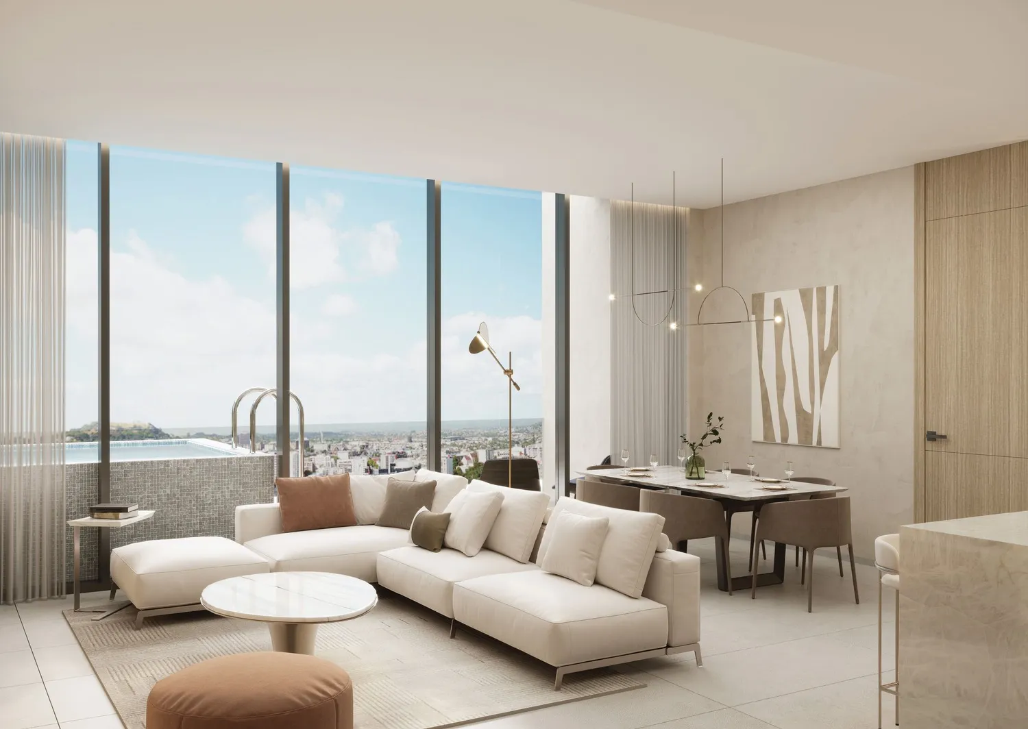 Gharbi 1 Residences — интерьер гостиной
