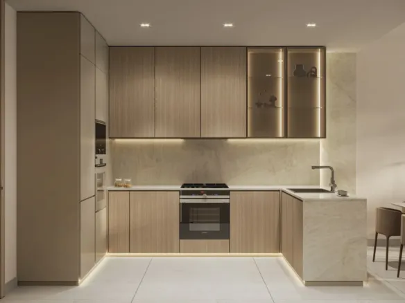 Gharbi 1 Residences — кухня, фото 7