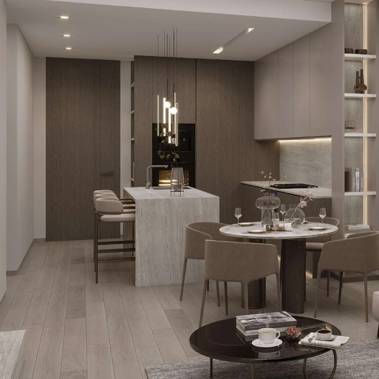 Gharbi 2 Residences — кухня-столовая