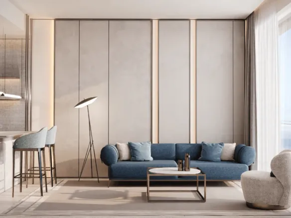 Gianfranco Ferre Residences — интерьер гостиной