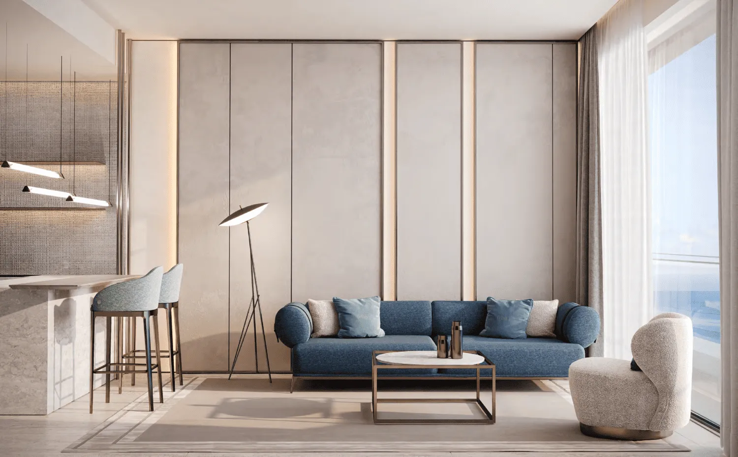 Gianfranco Ferre Residences — интерьер гостиной