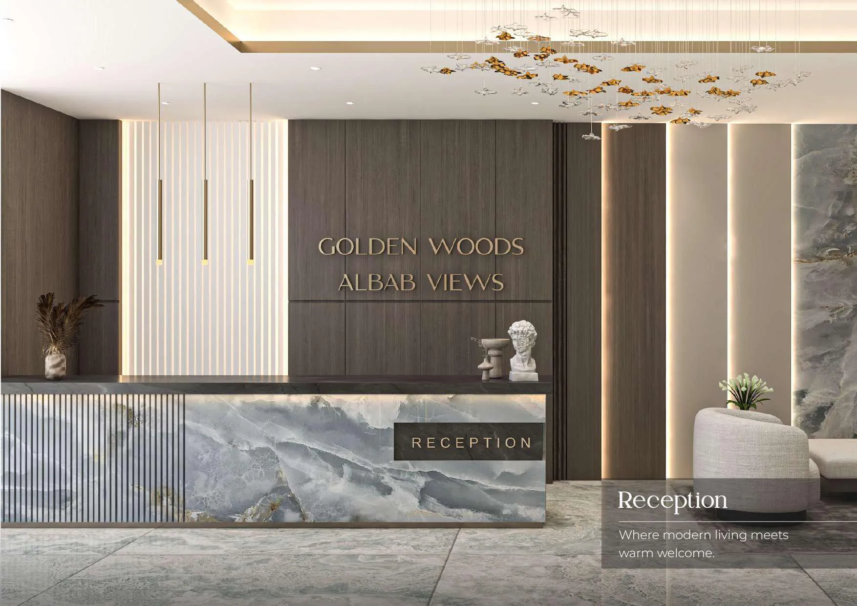 Golden Woods Albab Views — зона ресепшн