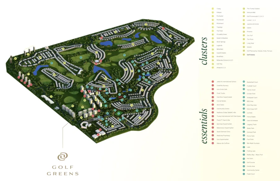 Golf Greens в районе Damac Hills — фото 9
