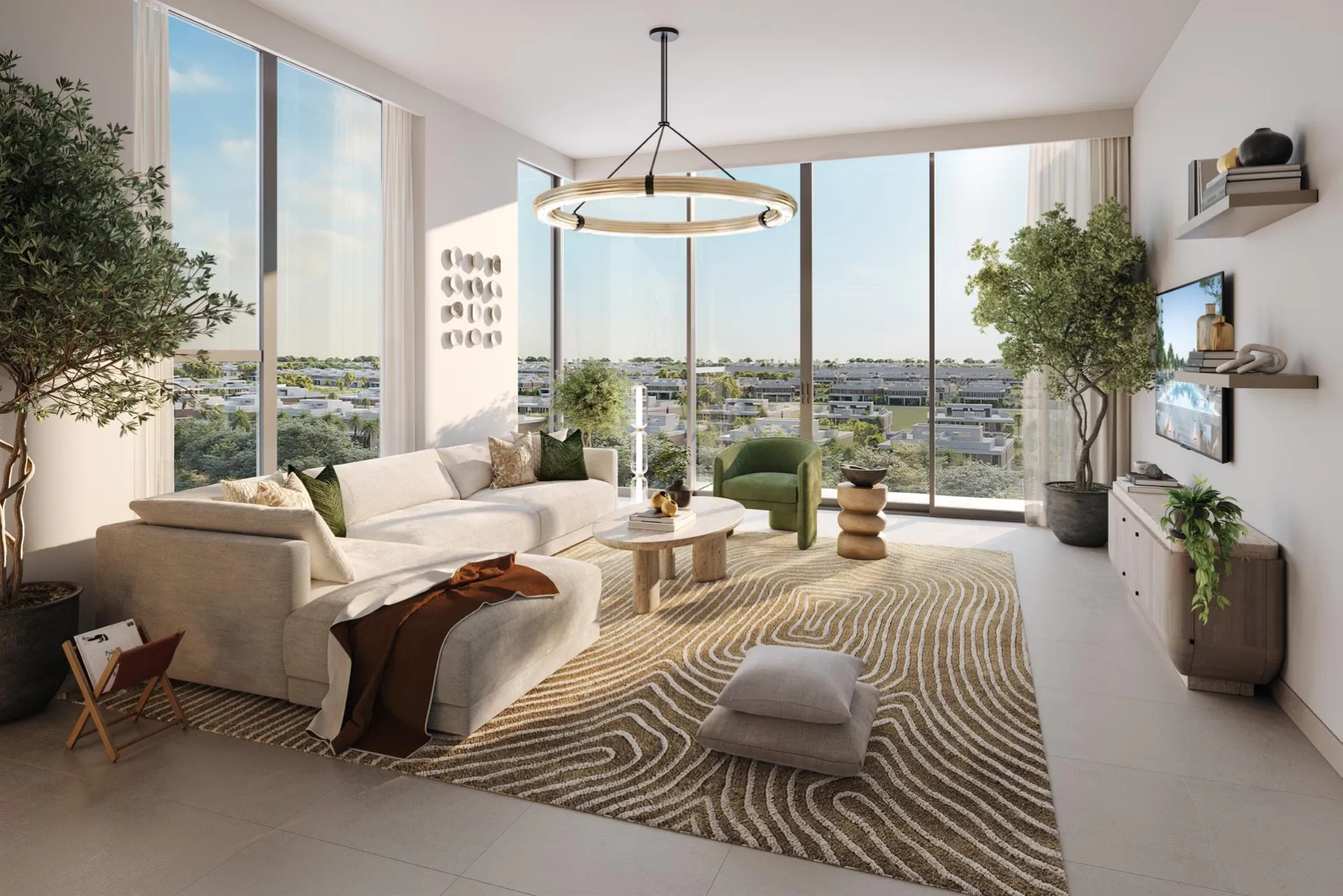 Golf Hillside — интерьер гостиной