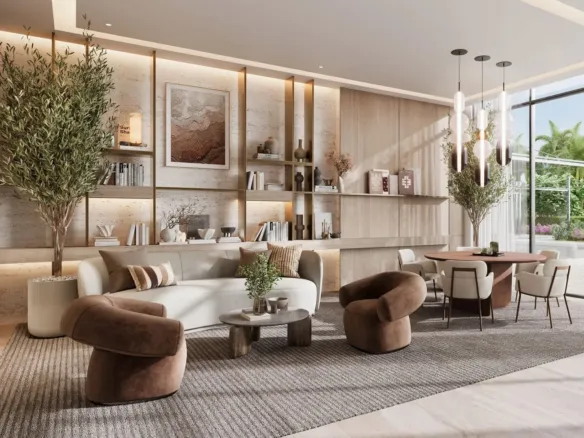 Golf Meadow — интерьер гостиной