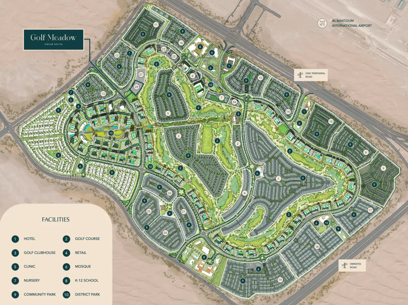Golf Meadow в районе Emaar South — фото 8