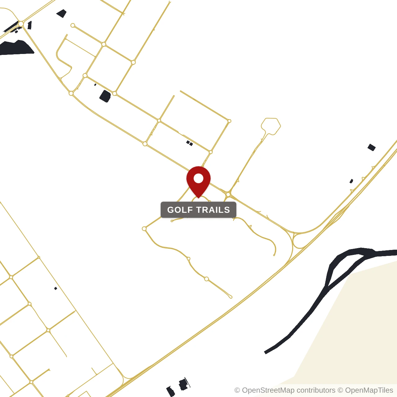 Расположение Golf Trails на карте: Эмаар Саут, Dubai