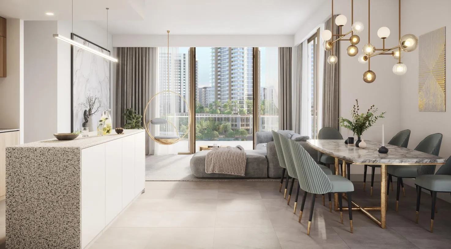 Grove Creek Beach — интерьер гостиной, фото 10