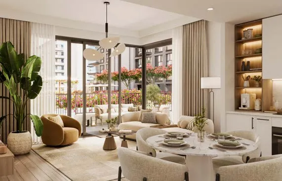 Grove on the Park — интерьер гостиной, фото 12