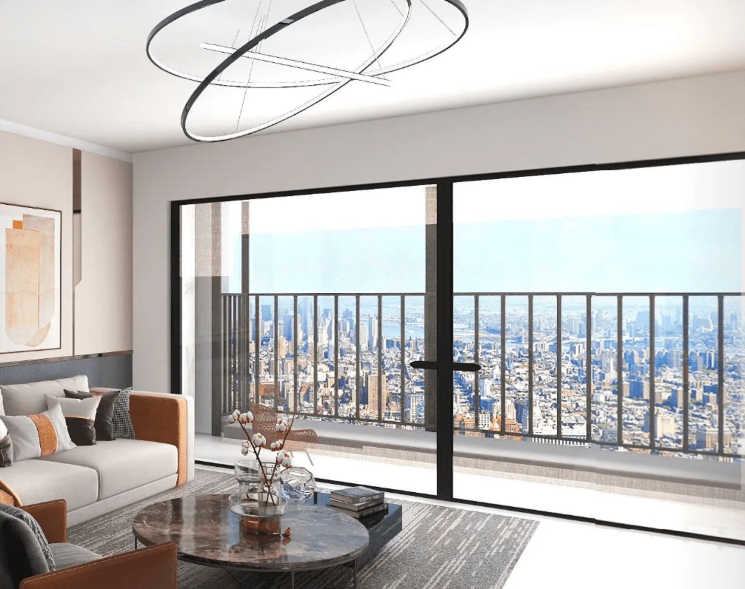 Gulf Tower — интерьер гостиной, фото 6
