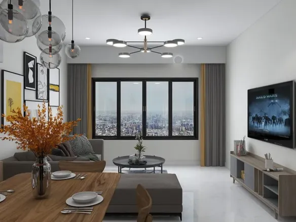 Gulfa Towers — интерьер гостиной, фото 5