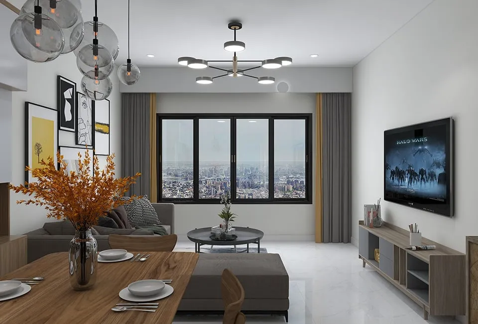 Gulfa Towers — интерьер гостиной, фото 5