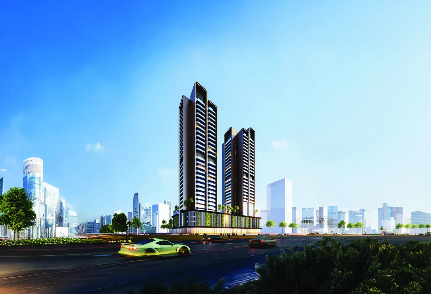 Guzel Towers в районе JVT (Джумейра Вилладж Трайангл) — фото 2