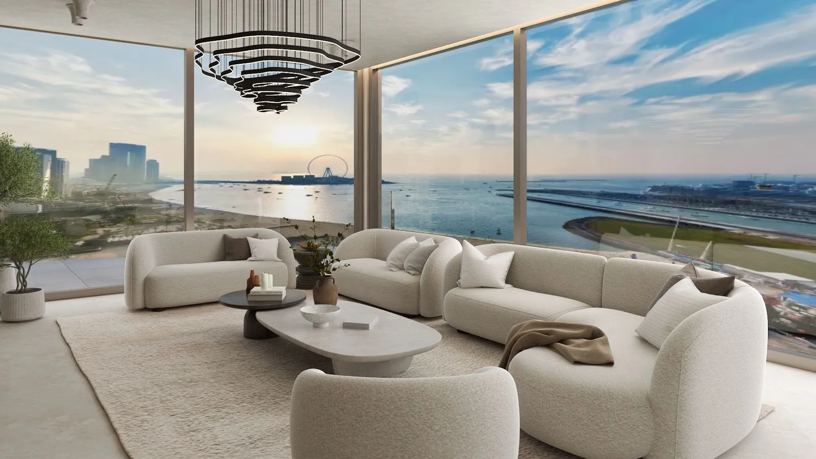 Habtoor Grand Residences — интерьер гостиной