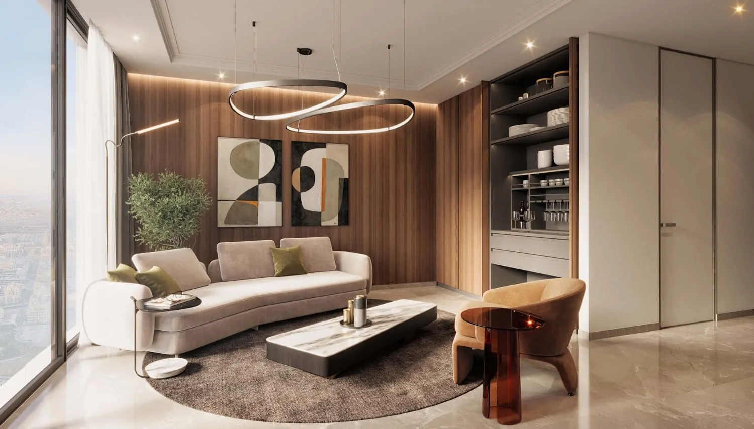 Helvetia Residences — интерьер гостиной